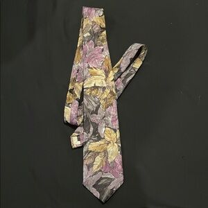 Vintage Givenchy Tie - Purple and Gold